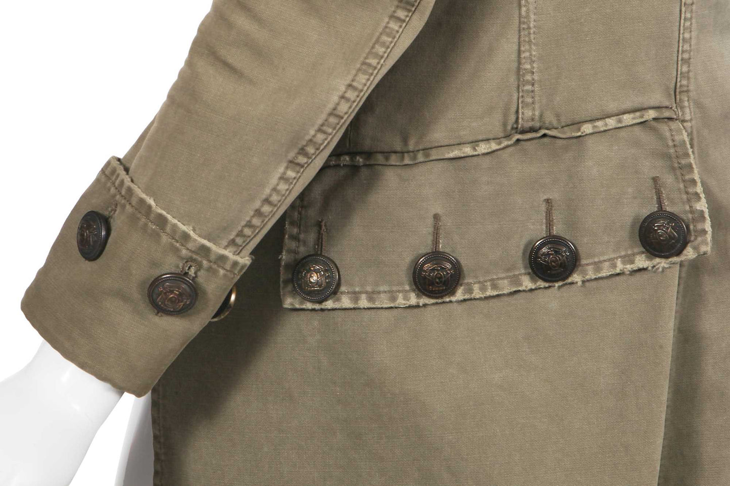 Balmain SS10 Runway Chainmail Military Coat