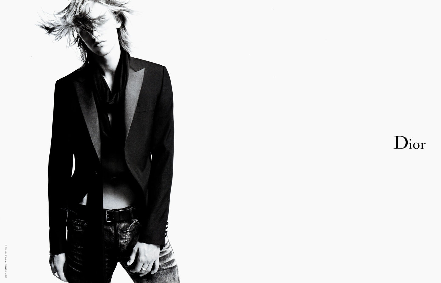 Dior Homme SS03 Campaign "Follow Me" Embossed Belt
