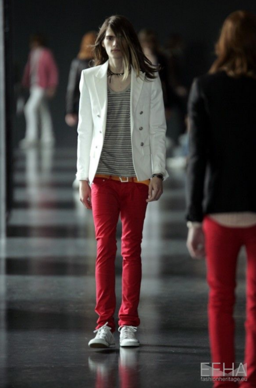 Dior Homme SS05 Runway Red Whiskered Pants