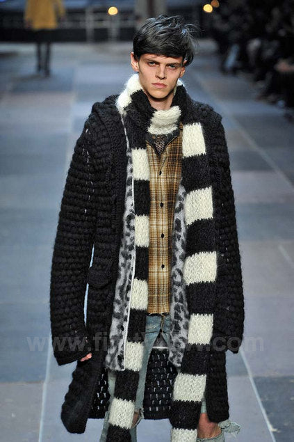 Saint Laurent Paris FW13 Runway Mohair Scarf