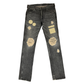 Number (N)ine AW04 Give Peace A Chance Patchwork Denim