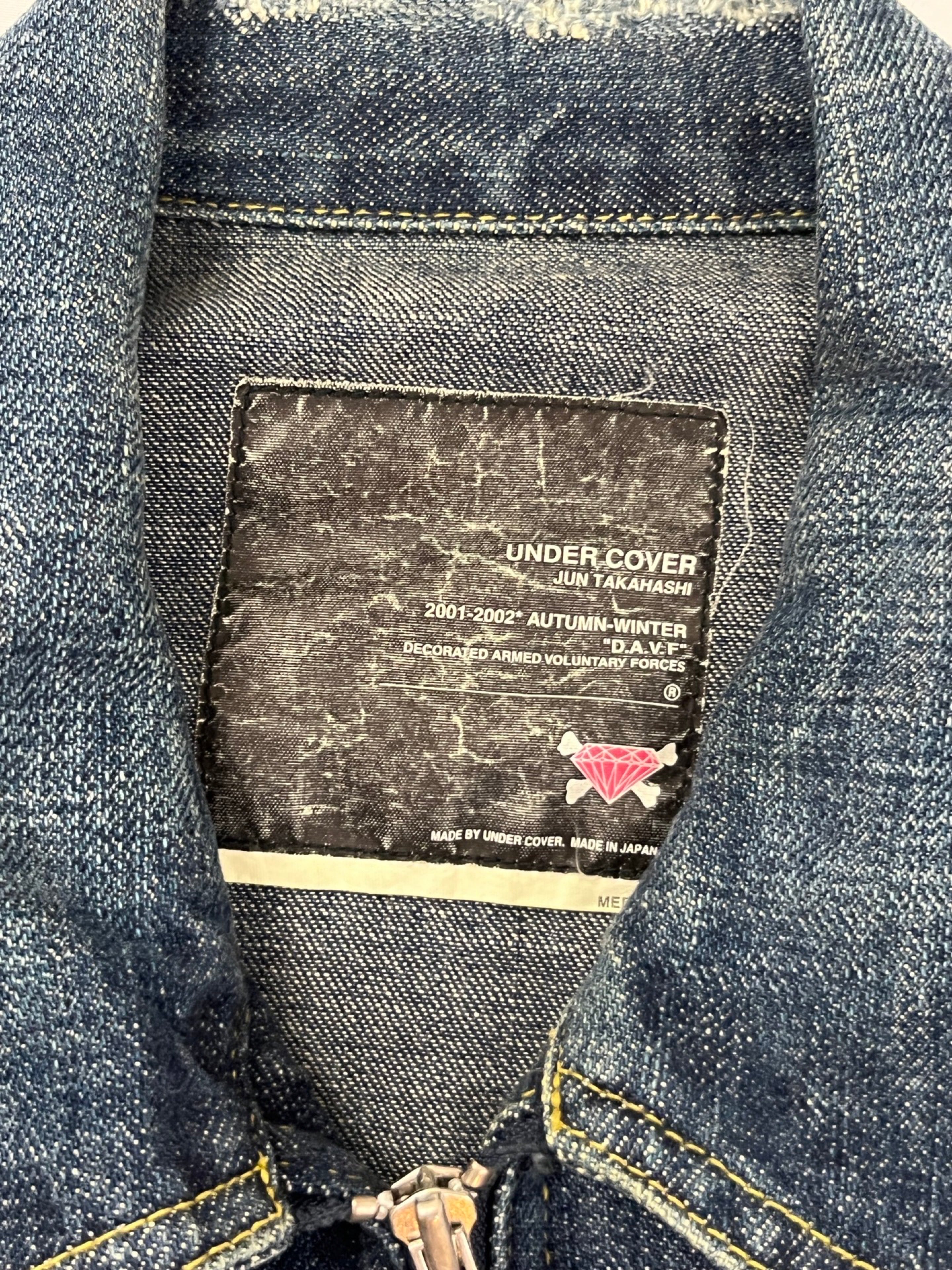 Undercover AW01 DAVF Denim Jacket worn by weiland – Scab Rags