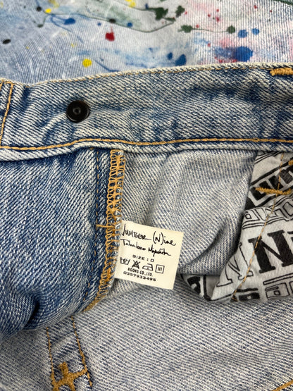 Number (N)ine ss05 paint splater skirt