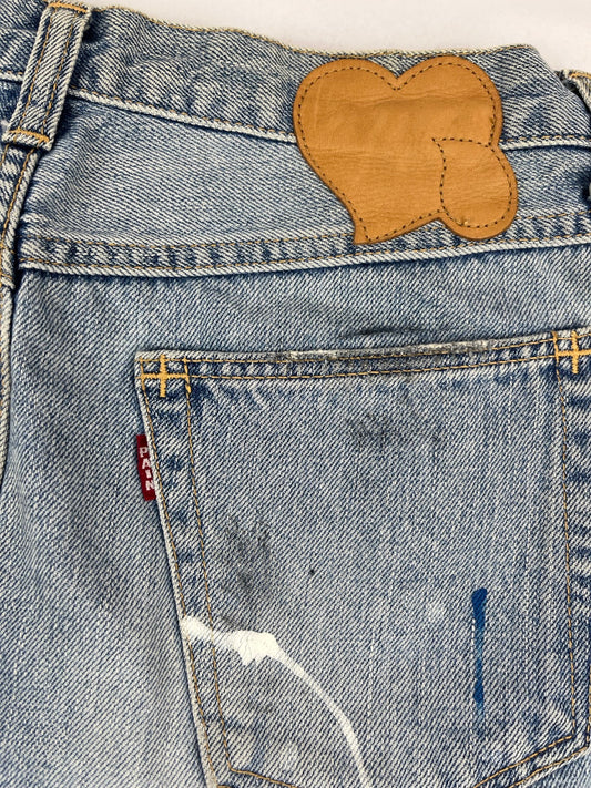 Number (N)ine ss05 paint splater skirt