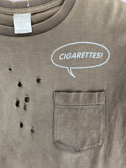 Number (N)ine SS01 Cigarettes! Distressed T-Shirt